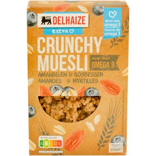 Delhaize | Musli crocant cu migdale si afine 350g