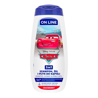 On Line | Gel de dus 3in1 Disney Cars 400ml