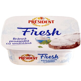President | Fresh | Crema de branza proaspata cu smantana 125g