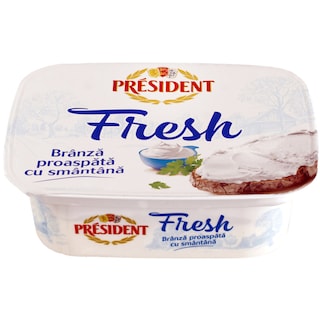 President | Fresh | Crema de branza proaspata cu smantana 125g