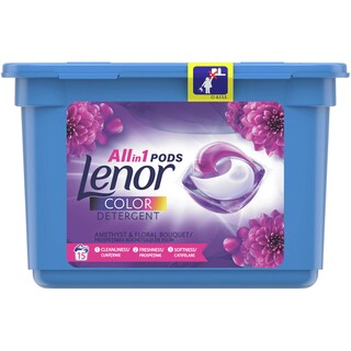 Lenor | Pods | Detergent All in One PODS Amethyst & Floral Bouquet, 15 capsule