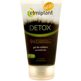 Elmiplant | Gel de curatare Detox cu carbune 100% natural 150ml