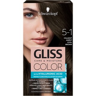 Gliss | Color | Vopsea de par permanenta Color 5-1 Saten Rece 143ml