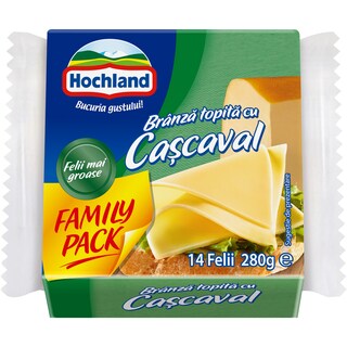 Hochland | Branza topita felii cascaval family pack 280g