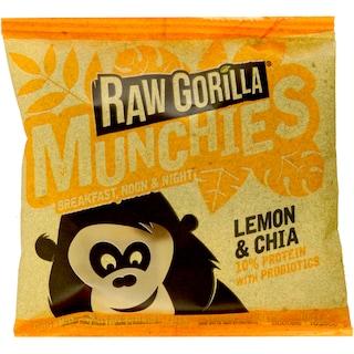Raw Gorilla | Gustare ecologica lamaie si chia 40g