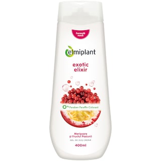 Elmiplant | Gel de dus crema Exotic Elixir cu merisoare si fructul pasiunii 400ml