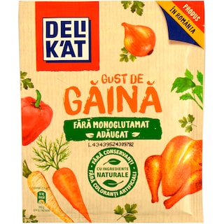 Delikat | Baza pentru mancare cu gust de gaina fara monoglutamat adaugat 65g