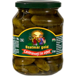 Szatmar Gold | Castraveti in otet 2-5 centimetri 680g