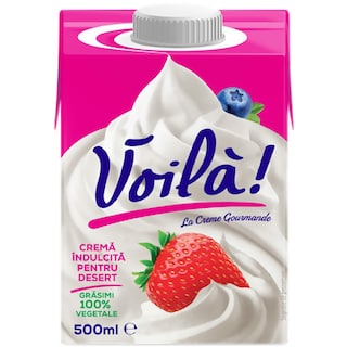 Voila | Crema indulcita pentru desert 500ml