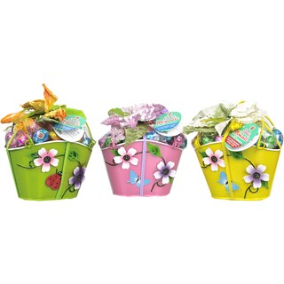 Dolcerie Veneziane | Oua din ciocolata cu lapte in cosulet metalic 250g