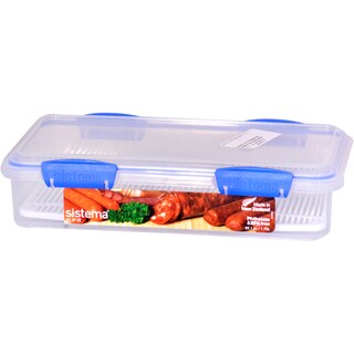 Sistema | Klip It | Caserola de plastic dreptunghiulara cu capac, 1.75l