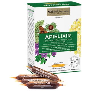 Albina Carpatina | APIELIXIR sanatatea cailor respiratorii 10 fiole x 10 ml