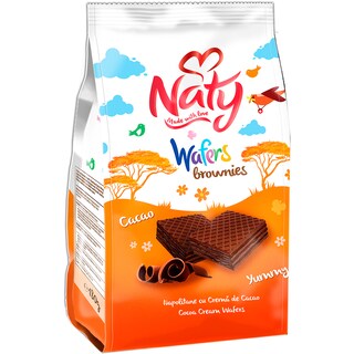 Naty | Napolitane Brownies cu crema de cacao 180g