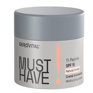 Gerovital | Must Have | Crema hidratanta 1% peptide SPF 15 50ml