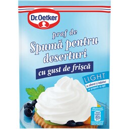 Praf de spuma pentru deserturi cu gust de frisca light 45g