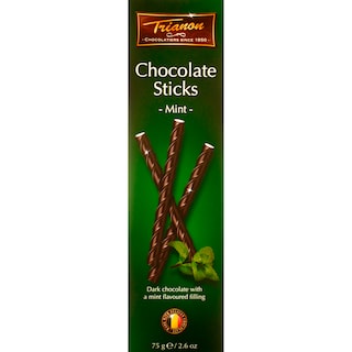Trianon | Sticks de ciocolata cu aroma de menta 75g