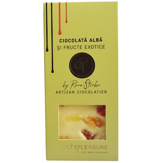 Guilty Pleasure | Ciocolata alba cu fructe exotice 100g