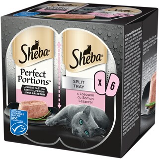 Sheba | Perfect Portions | Pate cu somon pentru pisici 6x37.5g