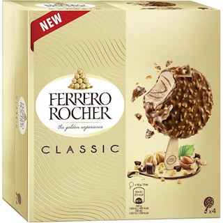 Ferrero Rocher | Inghetata cu ciocolata si alune 4x50g