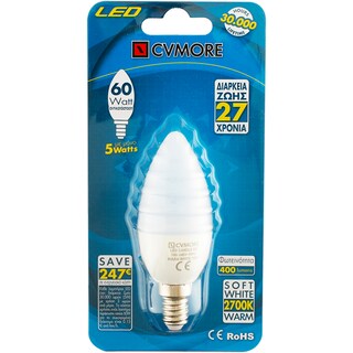 CVMORE | Becuri 5watt Candle E14