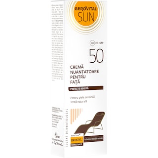Gerovital | Sun | Crema nuantatoare pentru fata SPF 50 50ml