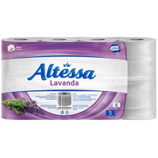 Altessa | Hartie igienica 8 role, 2 straturi lavanda