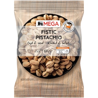 MEGA | Fistic copt si sarat 400g
