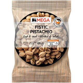 MEGA | Fistic copt si sarat 400g