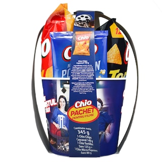 Chio | Pachet filme Chio Chips Cascaval 140g + Chio Tortillas Sare + Chio Micro Popcorn Sare 80g