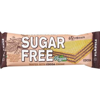 Vladutz | Napolitane cu ciocolata fara zahar 24g