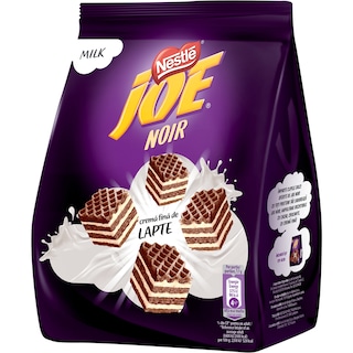 Joe | Noir | Napolitane cu crema fina de lapte 160g