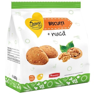 Franzeluta | Daruri din Moldova | Biscuiti cu nuca 400g