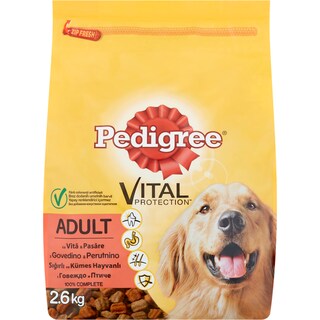 Pedigree | Hrana uscata pentu caini cu vita si pasare 2.6kg