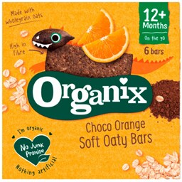 Organix | Batoane din ovaz integral cu ciocolata si portocale 6x23g