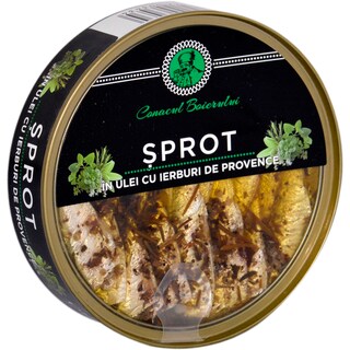 Conacul Boierului | Sprot in ulei cu ierburi Provence 160g