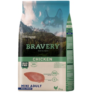 Bravery | Hrana uscata Mini Adult Chicken 2kg