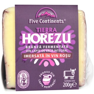 Tierra de Horezu | Branza fermentata de vaca, imersata in vin rosu 200g