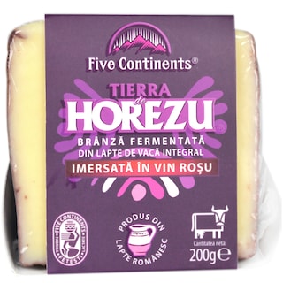 Tierra de Horezu | Branza fermentata de vaca, imersata in vin rosu 200g