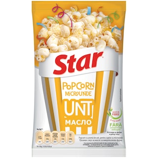 Star | Popcorn cu aroma de unt pentru microunde 80g