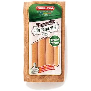 Cris-Tim | Crenvursti din piept de pui Extra 170g