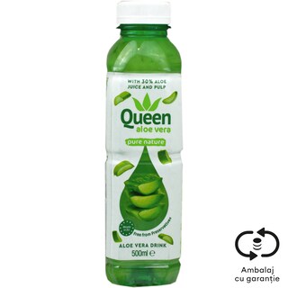 Queen Aloe Vera | Bautura racoritoare cu aloe vera 0.5L