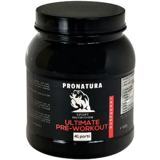 Pro Natura | Suplimente alimentare Ultimate PreWorkout ,cu aroma de zmeura 500g