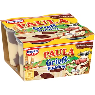 Paula | Budinca cu gris si ciocolata  4x125g