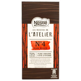 Les Recettes de l'Atelier | Ciocolata neagra 72% 100g
