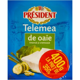 President | Telemea de oaie 400g la pret de 350g 350g+50g