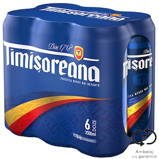 Timisoreana | Bere blonda  6x0.5L