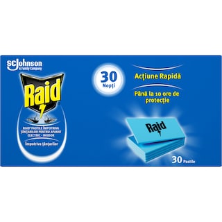 Raid | Pastile impotriva tantarilor, 30 bucati