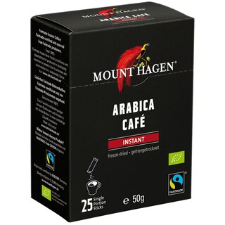 Mount Hagen | Cafea bio arabica instant 25x2g