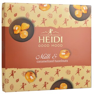 Heidi | Good Mood | Praline din ciocolata cu lapte cu alune intregi caramelizate 119g