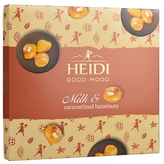 Heidi | Good Mood | Praline din ciocolata cu lapte cu alune intregi caramelizate 119g